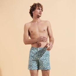 Vilebre Herenshorts Bermuda Pantaloncini Boardshorts HEREN ZWEMSHORTS TORTUES MULTICOLORES Trunks Heren Surfkleding Bermuda's Strand Korte Turtles Zomer 89794