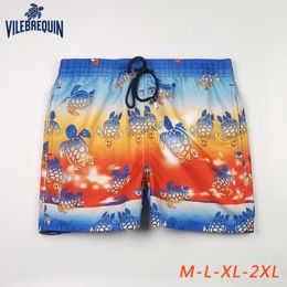 Vilebrequin Şort Yüzmek Kaplumbağalar Nakış Çabuk Kuruyan Mayo Yaz Plaj Giyim İpli Erkek Kadın Kısa Yeni Pantolon Cg8b
