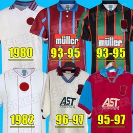 Villa retro voetbalshirts 80 82 88 93 95 96 97 Aston McGrath Houghton RICHARDSON Man klassiek vintage voetbalshirt 1988 1993 1995 1996 1997 SAUNDERS YORKE EHIOGU