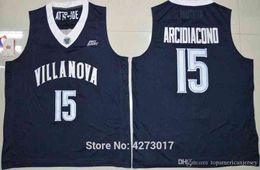 Villanova Wildcats College 15 Ryan Arcidiacono Jersey Men cosidas Sports Arcidiacono Basketball Jerseys Navy Blue NCAA