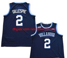 Villanova Wildcats Collin Gillespie #2 College Basketball Jersey op maat gemaakt met elk willekeurig naamnummer