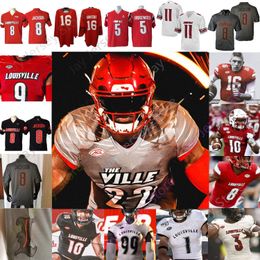 Ville voetbaljersey NCAA College Jack Plummer Lamar Jackson Jamari Thrash Kevin Coleman Isaac Guerendo Devin Neal Cam'ron Kelly Unitas Bridgewater