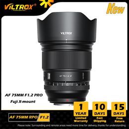 VILTROX 75mm 2 PRO para lente Fuji enfoque automático gran apertura Prime Fujifilm XF lentes de cámara XT4 XT5 XPRO1 XA7 240327