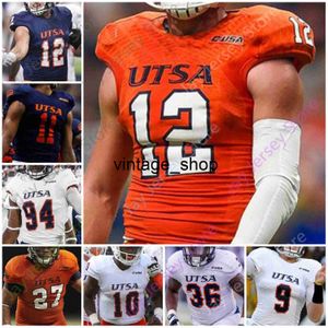 Vin 2020 aangepaste UTSA Roadrunners voetbalshirt NCAA College DeQuarius Henry Lorenzo Dantzler Frank Harris Marcus Davenport David Morgan