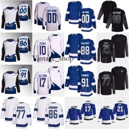 VIN 2023 RETRO RETRO HOCKEY 77 Victor Hedman Jerseys 86 Nikita Kucherov 88 Andrei Vasilevskiy 17 Alex Killorn Corey Perry Brayden Point S