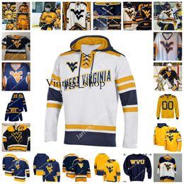 Vin ncaa w v u cousue de hockey jersey Nicholas grand-chose Joe Henry Tyler Howcroft 3 Isaac Jones 23 Dmitri Jukus 98 Jake Moleski Keegan Morin W