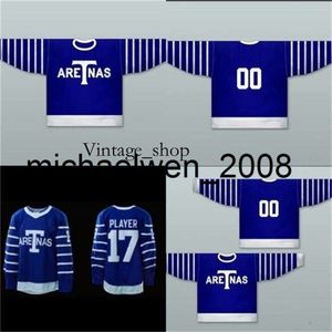 Vin Weng 1918-19 Aretnas Jersey gepersonaliseerde aangepaste truien met enige naam elk nummer 100% gestikt borduurwerk s hockey jerseys