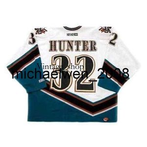 VIN WENG DALE HUNTER 1998 CCM Vintage Home Hockey Jersey Tous cousue de qualité supérieure n'importe quel numéro n'importe quel numéro n'importe quelle taille de gardien de but coupe