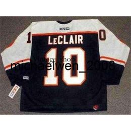 Vin Weng John Leclair 2002 CCM Turn Back Hockey Jersey Todos cosechados de calidad superior Cualquier nombre cualquier número de porta