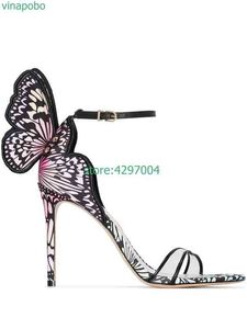 Vinapobo nouvelles femmes pompes ailes de papillon chaussures simples pour femmes sexy peep toe sandales à talons hauts fête de mariage femme sandal220513