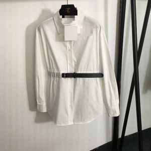 Vinatge 2024 blanc revers cou ceinture manches longues boutons veste femme concepteur haut de gamme vestes 309
