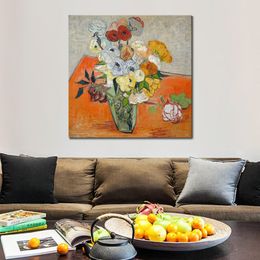 Vincent van Gogh Canvas Art Rozen en Anemonen 1890 Handgemaakt Olieverfschilderij Impressionistisch Kunstwerk Home Decor Modern