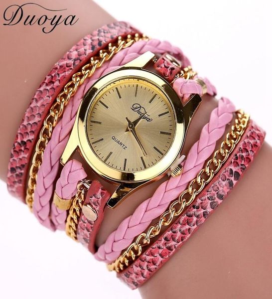 Vigne multicouche de bracelet multicouche wrap wrap bracelet en cuir rivet montres bracelets pour filles1841432