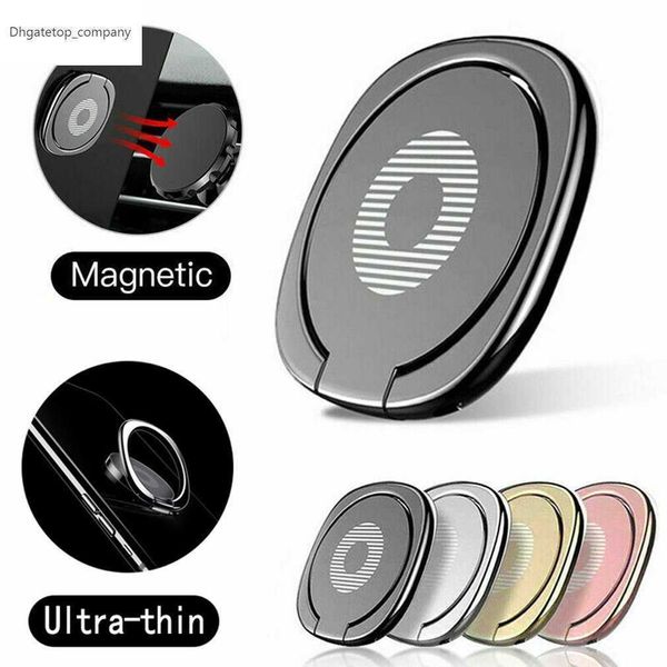 Vinger Ring Houder 360 Graden Magnetische Mobiele Telefoon Smartphone Finger Standhouder Ronde Telefoon Ring Car Mount Stand