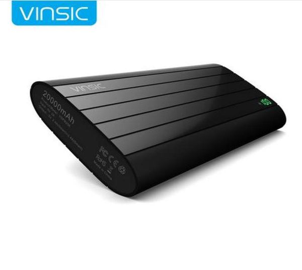 Vinsic Iron P6 20000mAh banco de energía identificación inteligente puerto USB Dual 24A 18650 cargador de batería para Xiaomi Huawei8689104