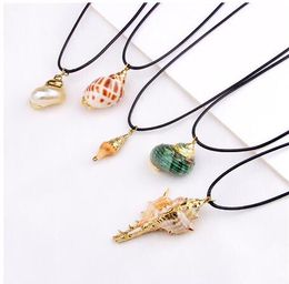 Vinswet boho conch sea shell ketting hawaii strand zomer ketting oceaan zeeschelp hanger voor vrouwen cowrie shell sieraden bruiloft GB985