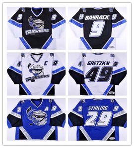 Maillot personnalisé UHL Danbury Trashers 2004-05 49 Brent Gretzky 29 Scott Stirling 9 Mike Bayrack 42 Brad Wingfield 16 Mike Rupp 17 GALANTE 28 Jon Mirasty 44 Kelly 23 McCartin