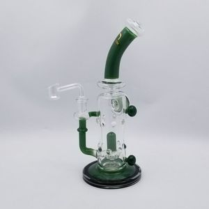 Vintage 11 inch Dab Rig met Banger Glass Bong Hookah Water Pijp Adapter Extendercan Plaats klantlogo