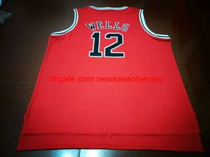 Vintage # 12 WELLS Metta World Peace Salle Academy Baloncesto Jersey personalizado cualquier nombre número jersey