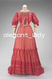 Vintage 1920 HISTORY Prom Occasion Robes Retro Victorian Lolita Rennasaince Fairy Afternoon Fairy Night Robe