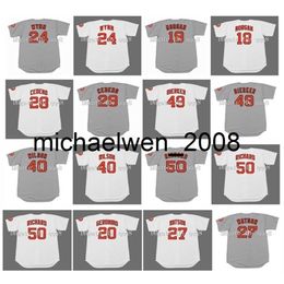 Vintage 1971 honkbalshirt 24 JIMMY WYNN 18 JOE MORGAN 28 CESAR CEDENO 49 LARRY DIERKER 40 DON WILSON 50 J.R. RICHARD CESAR