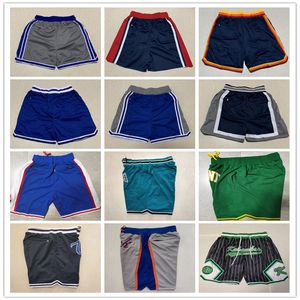 Just Don Baseball Pocket Shorts Hip Pop Pant Met Zakken Rits Ademende Joggingbroek JustDon USA New LA York Houston Oakland AS Chicago Atlanta Florida Genaaid S-XXXL