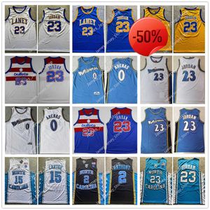Vintage 2003-2004 Gilbert Arenas Stitched Bullets Baloncesto Jerseys Michael 23 Jorden Azul Blanco Camisas NCAA North Carolina Tar Heels 15