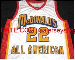 Vintage # 22 Carmelo ANTHONY MCDONALD S ALL AMERICAN Basketball Jersey Taille S-4XL 5XL personnalisé n'importe quel maillot de numéro de nom