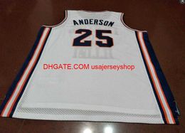 Vintage # 25 KENNY ANDERSON Fighting Illinois Basketball Jersey Taille S-4XL 5XL personnalisé n'importe quel maillot de numéro de nom
