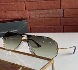 Vintage 905 Lunettes de soleil légende Gold Black Green Gradient Occhiali da Sole Firmati Mens Sunglasses High Quality With Box7851338