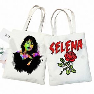 vintage jaren 90 geïnspireerd Selena Quintanilla Trendy handtassen schoudertassen Casual Shop meisjes handtas vrouwen elegante canvas tas z9o6 #