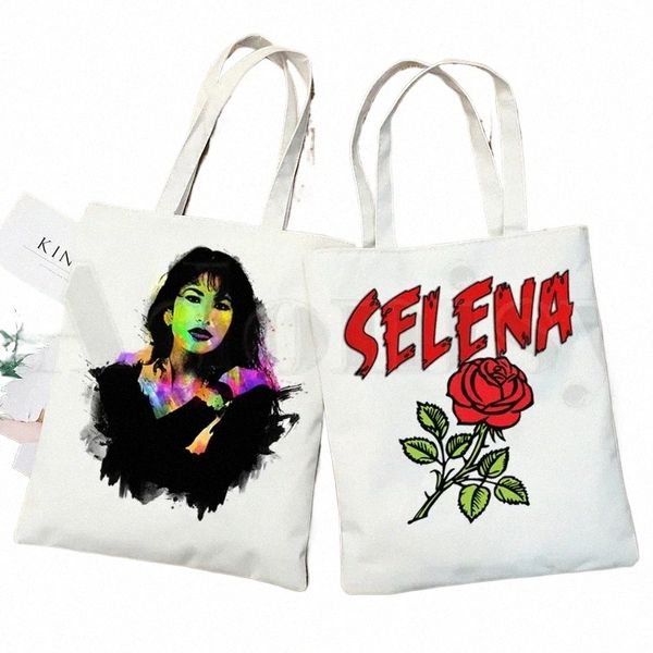 Vintage 90S Inspiré Selena Quintanilla Sac à main à la mode sacs Sacs d'épaule décontractés Sac à main Femmes Elegant Canvas Bag 52AE #