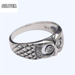 Vintage 925 Silver Mini Owl Rings Chic Women Rings US Tamaño del anillo 6 7 8 9 10 para mujeres Regalo del día de la madre Jewelry266B