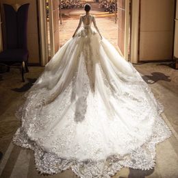 Vintage une robe de mariée en ligne Crystaux de cou chérie