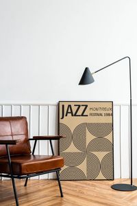 Vintage Abstract Jazz Music Festival Instrumento Gramófono Póster Canvas Pintura Nordic Wall Pictures Room Decoración de estudio en el hogar