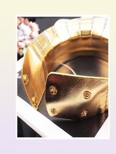 Declaración de Cabras ajustable Vintage Collar Cabello de gargantilla Big Gold Color de cuero Maxi Joyería africana3818398