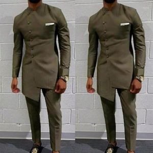 Vêtements africains Vintage pour hommes, costume de mariage Long pour hommes, costume de marié, blazer Slim, veste manteau pour hommes, Pant306V