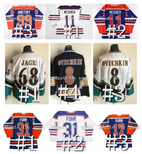 Vintage Alex Ovechkin CCM Capitals Hockey Jersey OILERS Jaromir Jagr Mark Messier Wayne Gretzky Grant Fuhr Paul Coffey Kolzig Jeff Friesen