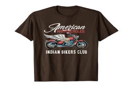 Vintage American Motorcycle Indian Bikers Old Club T -shirt Tshirt8781861