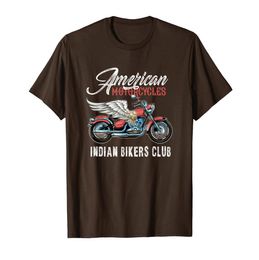 Vintage American Motorcycle Indian Bikers Old Club T -shirt Tshirt3382015