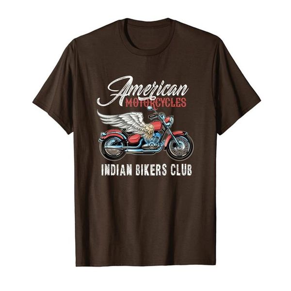 T-Shirt Vintage de moto américaine, motards indiens, vieux Club, T-Shirt304z