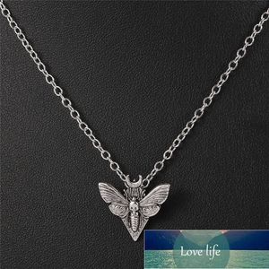 Vintage Animal Moth Accessoires Crâne Tête Moth Pendentif Collier pour Femmes Homme Cadeau Prix Usine Conception Experte Qualité Dernier Style Statut D'origine