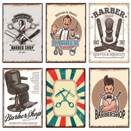 Vintage Barbershop Metal Sign, Tony Wall Art Decor, Retro Haircuts, Shaves Sticker, Tailor Shop, Gentleman Room Decor, WY139