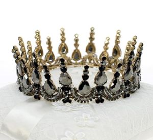 Vintage Barroque Queen King Bride Tiara Crown for Women Headdress Prom Bridal Wedding Tiaras and Crowns Accesorios para joyas para el cabello7954750