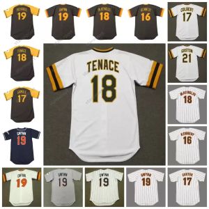 Jersey de baseball vintage 16 Terry Kennedy 1984 17 Joe Carter 1990 Nate Colbert 1974 Oscar Gamble 1978 Tenace McReynolds