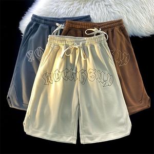 Vintage basketbal oversized shorts mannen mode y2k broek brief losse sport casual mannelijke streetwear techwear kleding 220630