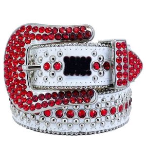 Vintage BB Belt Rhinestone Luxury Dames Lederen riem naald Red Bule Boy Coole Ceinture Letter Beroemde gouden zilveren kleur plus size mannen brede designer riem