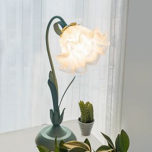 Lampe de Table de chevet Vintage, ambiance romantique pour chambre à coucher, fleur rurale, lampe de Table à parfum, 231228