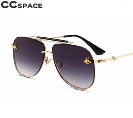 Lunettes de soleil Vintage Bee Pilot pour femmes et hommes, rétro Cool, nuances à la mode, UV400 CCSPACE, Oculos 2022, 477688915853