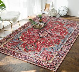 Vintage Boheems tapijt voor woonkamer slaapkamer huisdecoratie decor tapijten Perzische stijl 2x3m zachte niet -slip kinderen39s spelen MA2680368